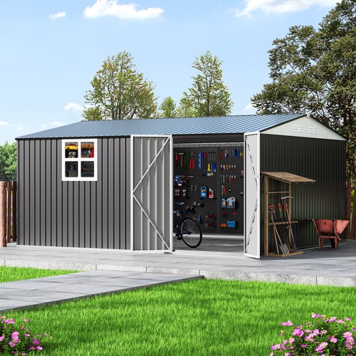 12x14 outdoor metal storage - 12x14, ft